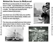 Behind the Scenes in Hollywood cover art